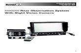 8883000 Rear Observation System With Night Vision Camera• The Rear View System should only be used when the vehicle is in reverse. ... • Verify camera cable is plugged into camera