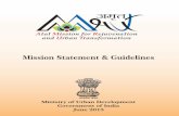 Mission Statement & Guidelines - gudcltd.com · Providing basic services (e.g. water supply, sewerage, urban transport) to households and build amenities in cities which will improve