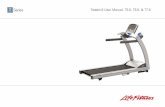 Series Treadmill User Manual: T5-0, T5-5, & T7-07 Quick Reference:T5-0, T5-5, & T7-0 QUICK REFERENCE 1 Ergonomic handlebar with Lifepulse™ Contact Heart Rate (T7-0 only) 2 Activity