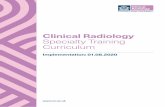 Clinical Radiology Specialty Training Curriculum · generic and specialty-specific high level outcomes, or ‘capabilities in practice’ (CiPs), as detailed below: 1.5.1 Generic