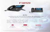 X7C - NEXACOM · Le nouveau téléphone IP Fanvil X7C est un téléphone de bureau haut de gamme. Doté d’un grand écran couleur de 5 pouces, il permet d’accéder directement