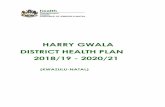 HARRY GWALA DISTRICT HEALTH PLAN 2018/19 - 2020/21€¦ · Harry Gwala District Health Plan 2018/19 Page 3 of 78 OFFICIAL SIGN-OFF It is hereby certified that this District Health