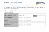 Support Funding (Max 200 words) - West of England Combined ...  · Web viewof the West of England Adult Education Funding Application Guidance 2019/20 and this application should