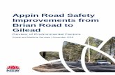 Appin Road Safety Improvements from Brian Road to...Appin Road Safety Improvements, Brian Rd, Appin to Gilead Review of Environmental Factors iv However, increased peak period congestion