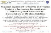 Temporal Experiment for Storms and Tropical Systems ... · 6/14/2016  · Temporal Experiment for Storms and Tropical Systems – Technology Demonstration (TEMPEST-D): Risk Reduction