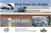 View from the Bridge: Commercial Vehicle Perspective€¦ · View from the Bridge DEER 2012 Anthony Greszler . Volvo Group Truck Technology . Commercial Vehicle Perspective