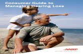 Consumer Guide to Managing Hearing Loss - AARP · Consumer Guide to Managing Hearing Loss. II. 1 Introduction Consumers today have many questions about hearing loss and hearing aids.