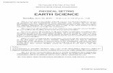 PHYSICAL SETTING EARTH SCIENCE - JMAP · PS/EARTH SCIENCE PS/EARTH SCIENCE The University of the State of New York REGENTS HIGH SCHOOL EXAMINATION PHYSICAL SETTING EARTH SCIENCE Tuesday,
