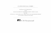 CI FINANCIAL CORP. · If you are a Non-Registered Shareholder If you are a non-registered Shareholder we will not have any record of your ownership and so the only way that you can