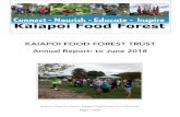 KAIAPOI FOOD FOREST TRUSTkai.net.nz/Kaiapoi Food Forest Trust June 2018 report.pdf · August 28th, Treetech who moved the trees, in the two days estimated they could move a total
