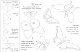 make an origami BUTTERFLY! Fold a square piece of paper in ...€¦ · make an origami BUTTERFLY! Fold a square piece of paper in half Fold in half gain. make first wing by Folding