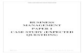BUSINESS MANAGEMENT PAPER 1 CASE STUDY (EXPECTED QUESTIONS) · 2019-10-26 · BUSINESS MANAGEMENT PAPER 1 CASE STUDY (EXPECTED QUESTIONS) Indus International School, ... Use Ansoff