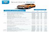 Nová Dacia Duster - MotorboxNová Dacia Duster Platný od 26. 04. 2019 # Confidential C. Referencia Zákazník s DPH DPH Zákazník bez DPH 8201700297 20% 8201700303 20% Vzduchové