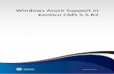 Windows Azure Support in Kentico CMS 5.5 R2 · Windows Azure support in Kentico CMS 5.5 R2 2 Table of Contents ... Microsoft Visual Studio 2010 (or Microsoft Visual Studio 2010 Express