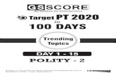 TARGET PT 2020 - IAS Score...TARGET PT 2020 5 These Sixth Schedule tribal areas include Karbi Anglong (in Assam), Garo Hills (in Meghalaya), Chakma District (in Mizoram), and Tripura