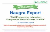 Naugra Export · 2019-01-18 · Vernier Theodolite For Testing Lab Surveying Instruments Testing Lab equipment manufacturers, exporters and Surveying ... tripod complete in plastic