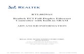 RTL8029AS Realtek PCI Full-Duplex Ethernet Controller with ...kubitron/cs194-24/hand-outs/rtl80… · RTL8029AS Realtek PCI Full-Duplex Ethernet Controller with built-in SRAM ADVANCED