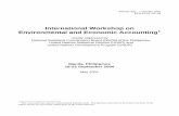 International Workshop on Environmental and Economic …unstats.un.org/unsd/envaccounting/workshops/manilawkshop.pdf · 2015-04-30 · Release date: 1 October 2001 ESA/STAT/AC.83