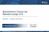 Barômetro Cisco de Banda Larga 2 · Juntas, as conexões xDSL e de Cabo representaram 95,5% das conexões Conexões Fixas à Internet de Banda Larga (1.0 e 2.0 - Milhares) Brasil