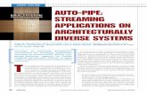 COVER FEATURE AUTO-PIPE: STREAMING APPLICATIONS …...Compute platform 1 Compute platform 2 Application stage 1 Application stage 2 Application stage 3 MARCH 2010 43 • homogeneous,