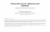 Hardware Manual 9800 - Quartech Corp · 2007-03-15 · Hardware Manual 9800 Operator Interface Terminal Quartech Corporation 15923 Angelo Drive Macomb Township, Michigan 48042-4050