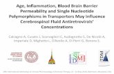 Age, Inflammation, Blood Brain Barrier Permeability and Single …regist2.virology-education.com/presentations/2018/... · 2018-06-27 · Age, Inflammation, Blood Brain Barrier Permeability