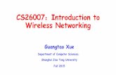 CS26007 Introduction to Wireless Networking · 2015-10-14 · CS26007：Introduction to Wireless Networking ... Ted Rappaport – Ad Hoc Networking by Charles E. Perkins. Motivation.