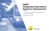 DART Integrated Operations Systems/Deployment...1 Topics Integrated Corridor Mgmt. Lessons Learned DART perating Practices– O Transit Industry – Challenges Best Practices – US,