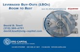 L BUY-OUTS (LBOS BOOM TO BUST June 10, 2010 presentation to Equifax... · 2010-07-02 · Sears/Kmart (ESL Holdings) ShopKo (Sun Capital Partners) 4 Retail Private Equity Players.