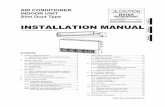 English INSTALLATION MANUAL - Fujitsu GeneralIM... · 2011-08-01 · This installation manual describes how to install the in-door unit only. To install the outdoor unit, refer to