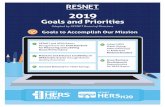 RES18736 - Goals and Priorities Infographic …...Increase Demand for HERS Ratings RESNET and HERS Raters Recognized as the Gold Standard for Measuring and Labeling Home Performance