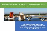 RESPONSABLIDAD SOCIAL AMBIENTAL 2016 pdf... · 2018-06-12 · Los servicios portuarios son aquellos servicios que se proporcionan en el puerto para atender a las embarcaciones, así