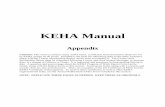 KEHA Manual · 2008-11-17 · KEHA Manual Appendix Contents: This section contains many useful forms, certificates and information sheets for use by KEHA groups on all levels. Included