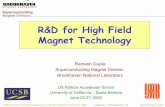 R&D for High Field Magnet Technology · in manufacturing. • The coils are vacuum impregnated, and the magnet is designed and constructed in such a way that the conductor are not