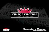 Operators Manual - Bingo King crown manual.pdfRead this manual completely before you begin. The information provided in this document describes the procedures required for successful