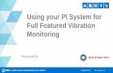 Using your PI System for Full Featured Vibration Monitoring · 2017-10-18 · Using your PI System for Full Featured Vibration Monitoring . ... PI SYSTEM VIBRATION VISUALIZATION CLIENT