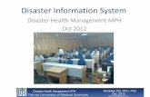 Disaster Information Systemhome.sums.ac.ir/~moradij/wp/wp-content/uploads/2012/10/infosys-1… · System Requirements Reliable and robust network. Redundant and quickly recovered