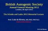 British Autogenic Society - Psicoterluisderivera.psicoter.es/wp-content/uploads/2012/05/london-BAS-20121.pdfJLG de Rivera British Autogenic Society Annual General Meeting 2012 London,