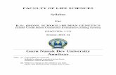 Guru Nanak Dev University Amritsargndu.ac.in/syllabus/201314/LIFE/BSC HS HUMAN GENETICS... · 2014-01-30 · 2 B.Sc. (HS) Human Genetics (Under Credit Based Continuous Evaluation