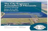 The City Engineers Association of MinnesotaD96B0887-4D81-47D5... · 2019-10-23 · CEAM Welcome–2020 Conference City Engineers Association of Minnesota (CEAM) is delighted to invite