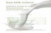 Raw Milk I Raw milk for human consumption must only be sourced from healthy animals. Only animals with