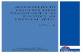 ACCESSIBILITY TO LAGOS BUS RAPID TRANSIT (BRT LITE) …...ACCESSIBILITY TO LAGOS BUS RAPID TRANSIT (BRT LITE) BUS STOPS: AN EMPIRICAL STUDY M.O.Olawole Conference CODATU XV The role
