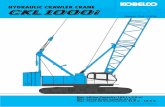 HYDRAULIC CRAWLER CRANE · mat, foot-rest, shoe tray Controls: Four adjustable levers for front drum, rear drum, boom drum and swing controls, and boom hoist pedal. ... Steering mechanism: