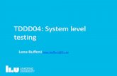 TDDD04: System level testing · • Final system disposition (user can select transaction or card is retained) Sequence of atomic system functions • A simple transaction: ATM Card