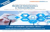 5th Medical Informatics & Telemedicine · to attend the 5th International Conference on Medical Informatics & Telemedicine, to be held in Prague, Czech Republic during August 31-01