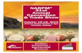 NARPM 31st Annual Convention & Trade Show...exhibit hall and luncheons on Thursday and Friday only (booth purchase does not include ticketed events). A full convention registration