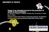 Design of an industrial process for the production …...Design of an industrial process for the production of aniline by direct amination R.T. Driessen, P. Kamphuis, L. Mathijssen,