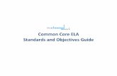 Common Core ELA Standards and Objectives Guide · 2nd grade Common Core Common Core Strand Common Core Domain Common Core Standard CCR or Grade Level Grade-specific or CCR Anchor