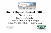 Direct Digital Control (DDC) Networks€¦ · Direct Digital Control (DDC) Networks By Greg Jourdan Wenatchee Valley College May 7th, 2014 (1:25 -2:20 p.m.) Agenda ... Lon, Modbus