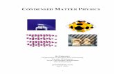 Condensed Matter Physics2007March4 - VUgriessen/CondMatNotes/Condensed Matter Physics2… · Now, to conclude I would like to stress that as Condensed Matter Physics is such a vast